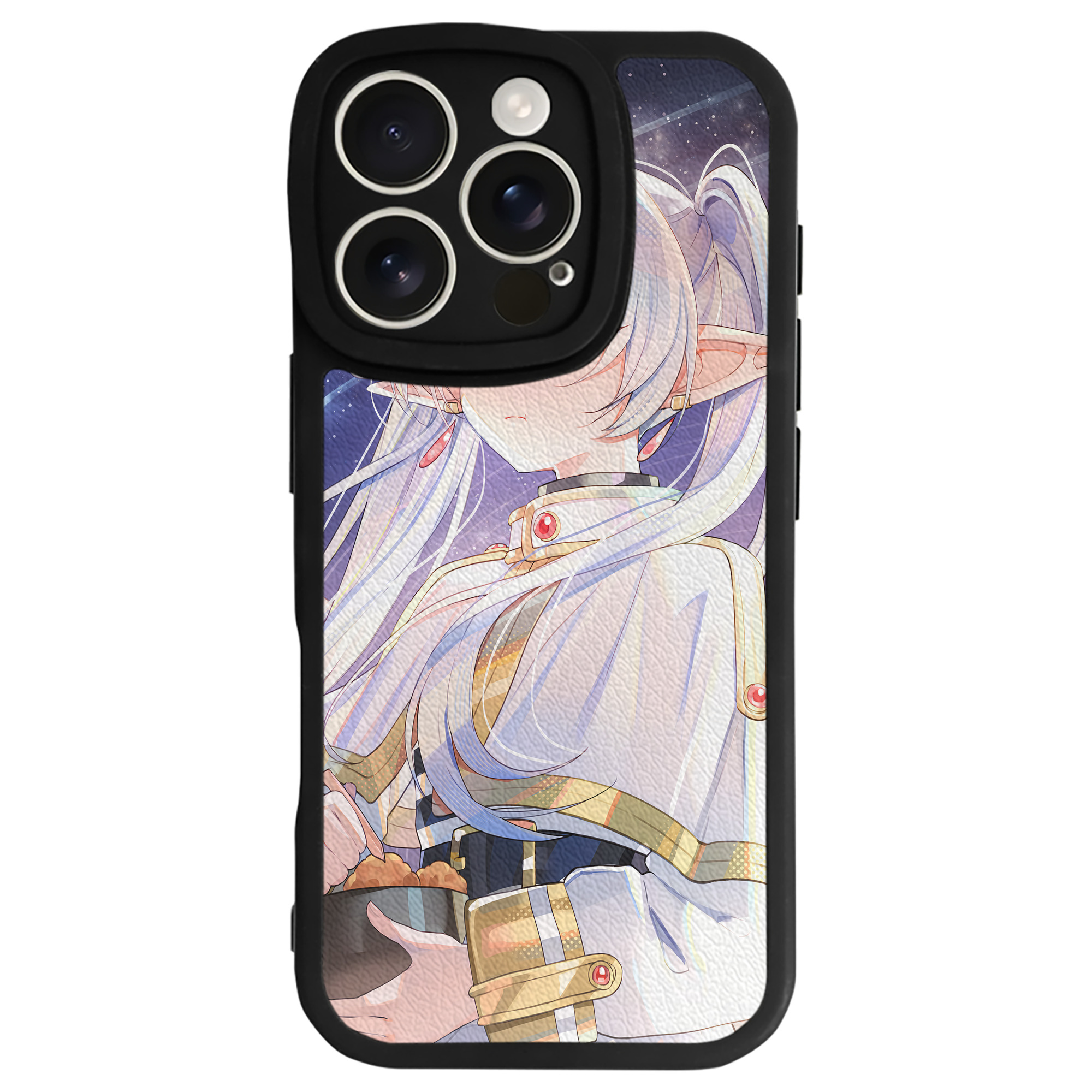 （画像用） 葬送のフリーレン Frieren 【iPhone 16シリーズ対応】シリコンスマホケース（レザー調） 材質：シリコン